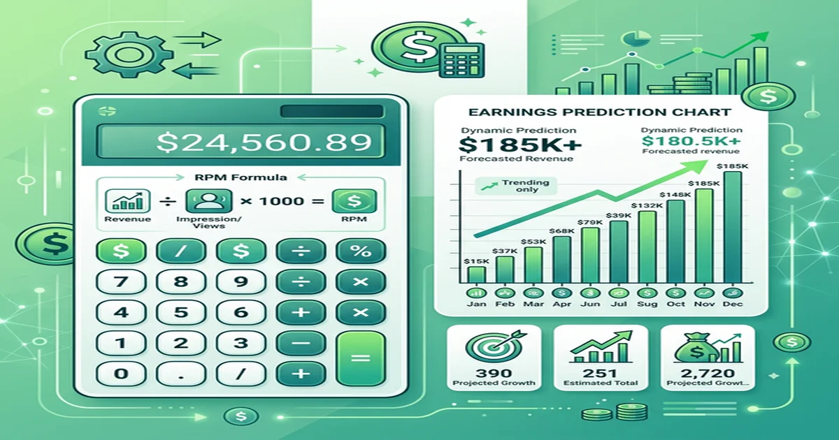 블로그 광고 수익 계산기 사용법 — RPM으로 예측하기