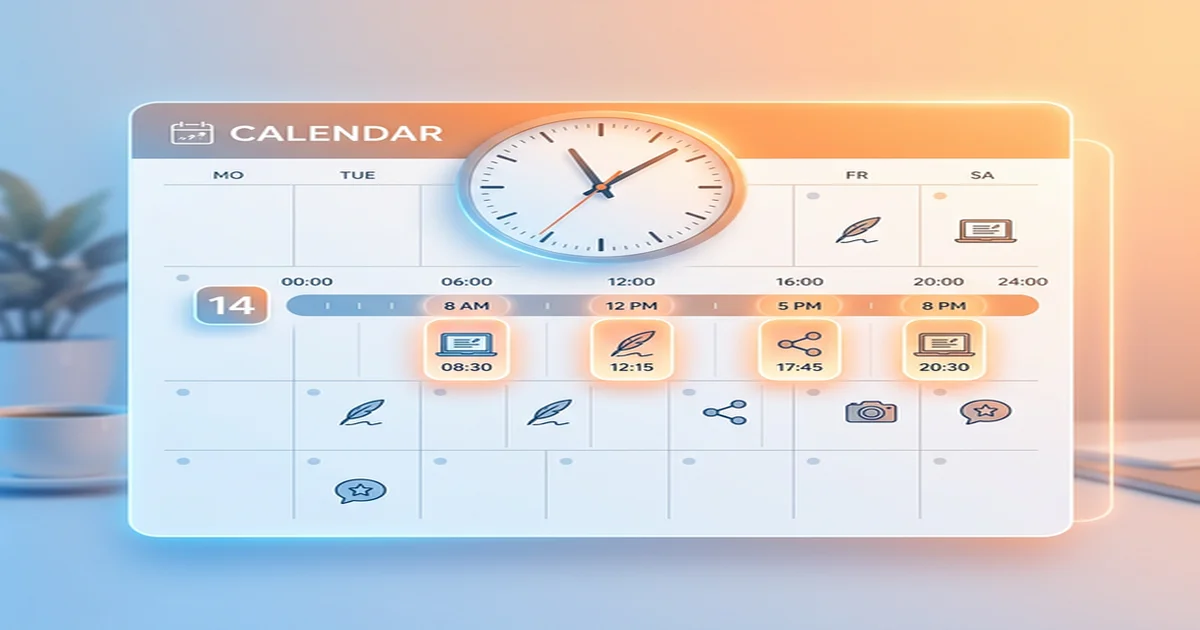 블로그 예약 발행 최적 시간대 가이드 — 언제 올려야 할까?