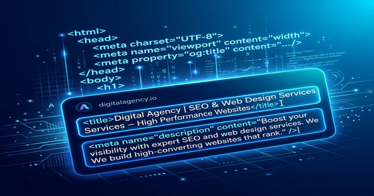 블로그 메타 태그 작성법 — Title과 Description 최적화