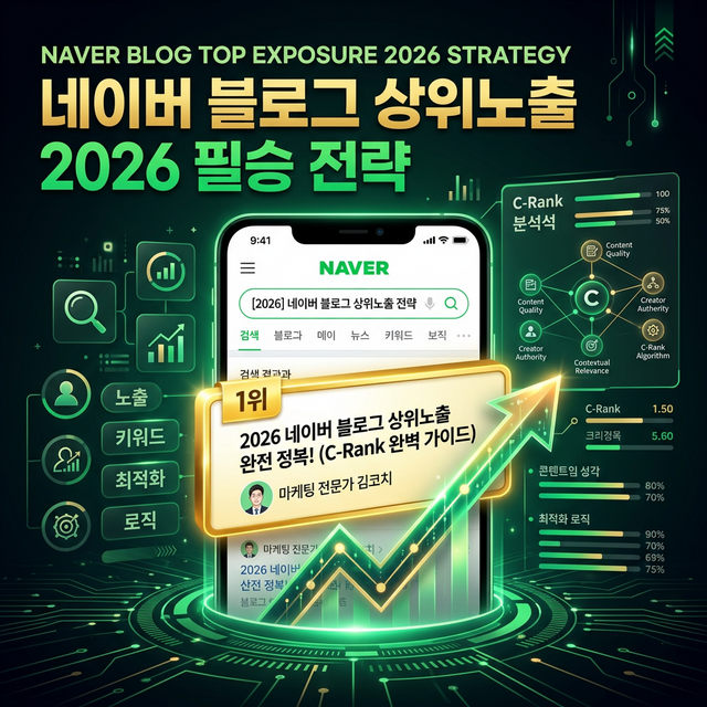 네이버 블로그 상위노출 방법 2026 — 최신 알고리즘 공략